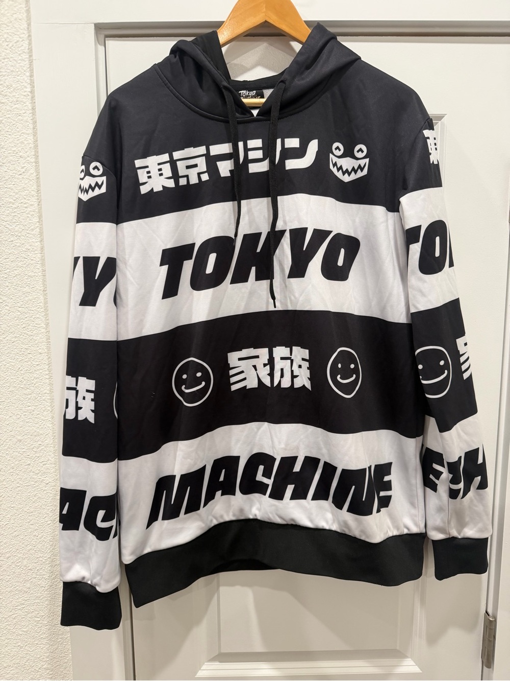 Machine Black & White Tokyo Graphic Hoodie